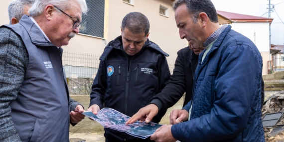 Mersin’deki heyelan bölgesi havadan görüntülendi