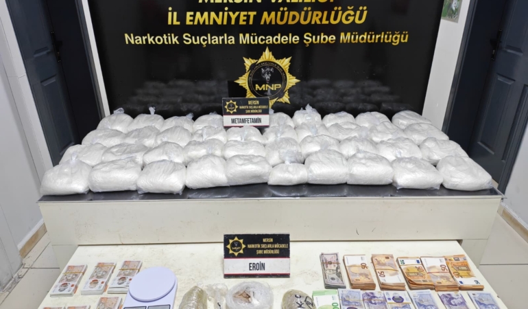 Mersin’de zehir tacirlerine darbe: 13 gözaltı