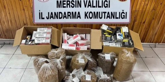 Mersin’de kaçak makaron operasyonu: 2 gözaltı