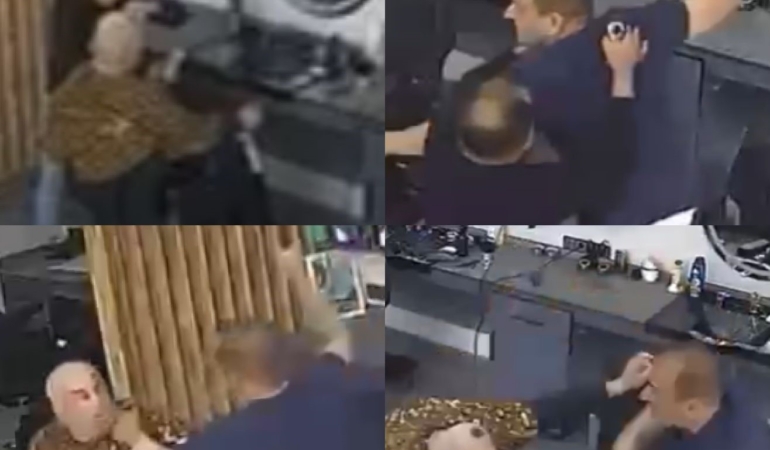 Berberde tıraş olan şahsa satırla saldıran şüpheli tutuklandı