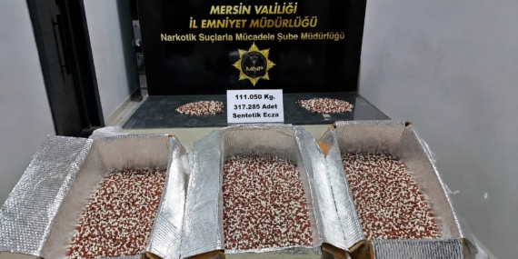 Akdeniz’de Uyuşturucu Operasyonu: 317 Bin Hap Ele Geçirildi