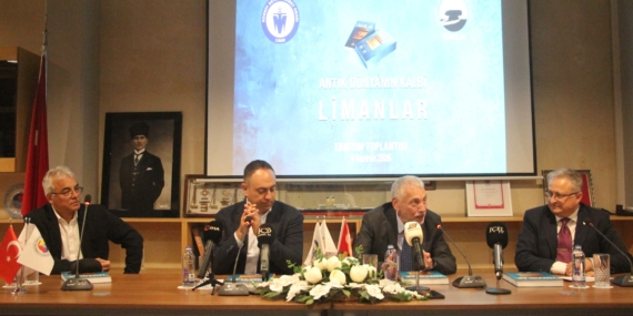 Mersin’de ‘Antik Dünyanın Kalbi Limanlar’ kitabı tanıtıldı