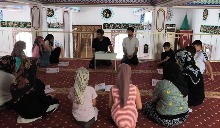 Anamur’un yaylalarında yaz Kur’an kurslarına yoğun ilgi
