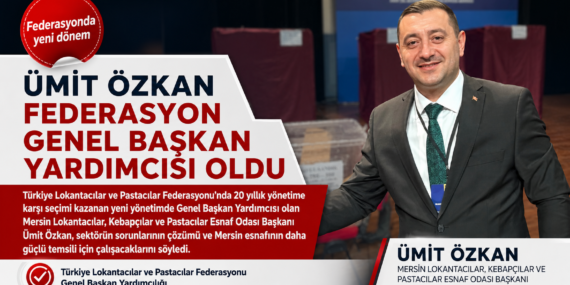 ÜMİT ÖZKAN FEDERASYON GENEL BAŞKAN YARDIMCISI OLDU