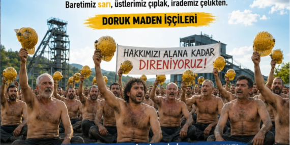 Eğitim Sen Mersin’den Doruk Maden işçilerine destek
