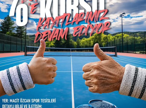 Mersin’de 7’den 70’e Tenis Kursu için kayıtlar sürüyor
