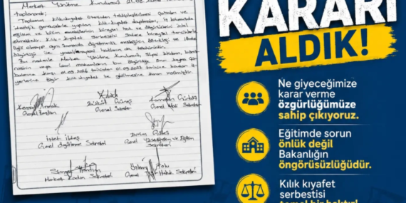 Eğitim Sen Mersin Şubesi’nden kılık kıyafet eylemi kararı