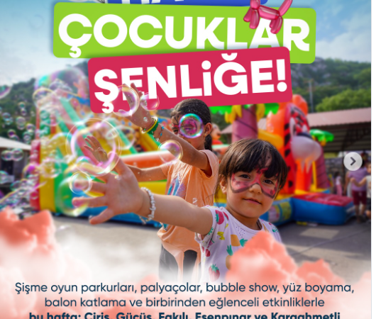 Erdemli’de çocuk şenliği mahalle mahalle gezecek