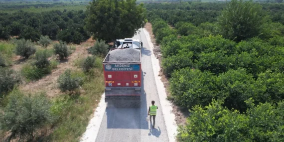 Akdeniz’de tarım yollarına soğuk asfalt